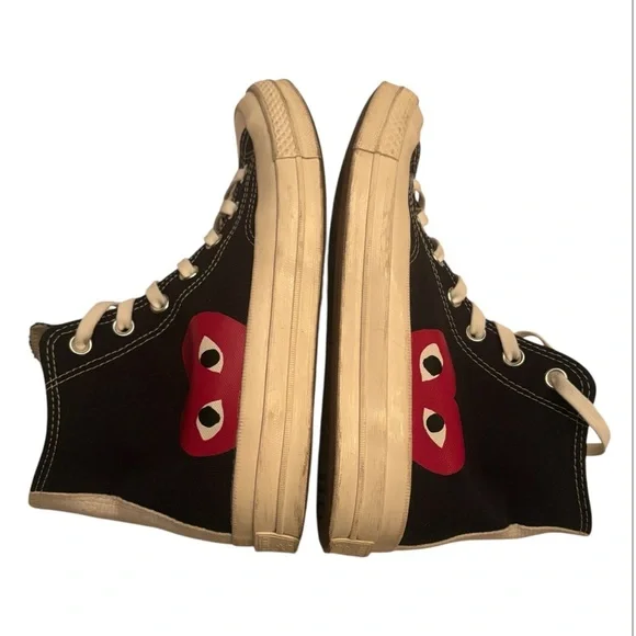 Converse Comme des Garcons Mid Shoes Sneakers Women's 8/Men’s 6 - Picture 4 of 10